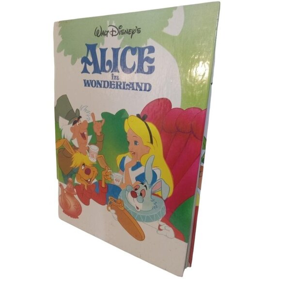 Walt Disneys Book Alice In Wonderland 1991 Hardcover 96 Pages With Tag - Picture 4 of 6
